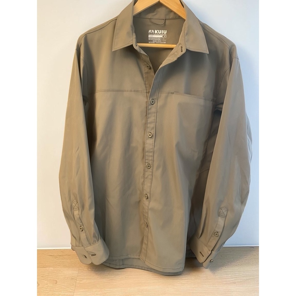 Kuiu Antero Shirt Wicking Makspec Toray Fabric Gray Men's XL Long Sleeved NWOT